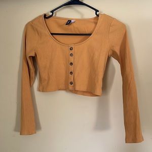 Long sleeve crop top